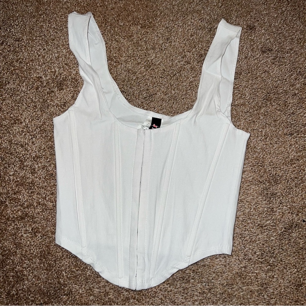 White Corset Top
